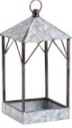 HOUSE LANTERN GALVANIZED SMALL