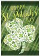 FLAG GARDEN FLORAL SHAMROCK