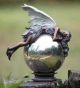 GLOBE GAZING BALL BRONZE FAIRY