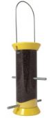 BIRD FEEDER FINCH FEEDER YELLOW TUBE 4 PORT