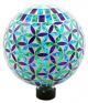 GAZING GLOBE GLASS BLUE/GREEN/PURPLE