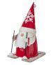 ENAMEL SKIING GNOME IRON