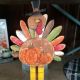 WOOD TURKEY ON EASEL