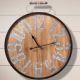 CLOCK - WOOD -WITH HANDLE