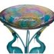 BIRDBATH WITH HERON STAND