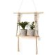 WALL HANGING MACRAME  W/SHELF