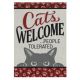 FLAG GARDEN CATS WELCOME