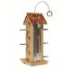 BIRD FEEDER TIN/WOOD