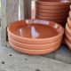 SAUCER TERRACOTTA INNER GLAZED 7