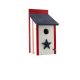 BLUEBIRD HOUSE WOODLINK PATRIOTIC