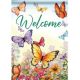 FLAG GARDEN WELCOME BUTTERFLIES